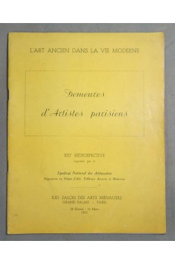 L'art ancien dans la vie moderne : Demeures d'artistes Parisiens - 1952 -