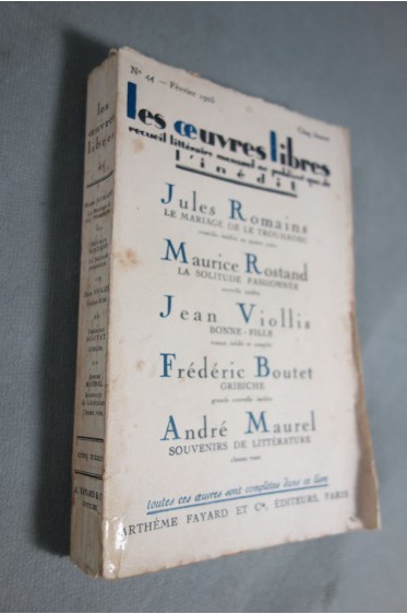 Les oeuvres libres n°44 - Romains, Rostand, Viollis... - Février 1925 -