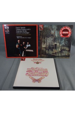 5 disques vinyles 12" 33 tours Madama Butterfly Maria Callas Karajan + Beethoven