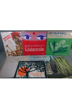 Lot x7 disques vinyles 12" 33 tours Tchaikovsky - Stravinsky - Romsky-Korsakov