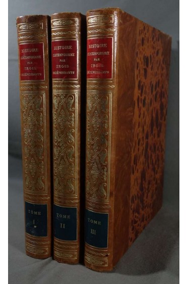 Histoire contemporaine par trois indépendants 1914 - 1930, 3 vomumes reliés