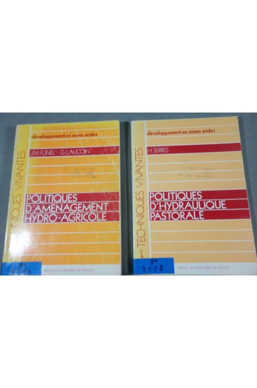 Lot Politiques d'aménagement hydro-agricole + Politiques d'hydraulique pastorale