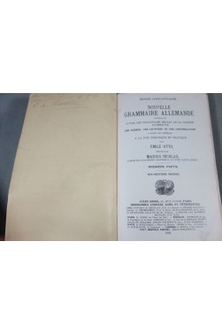 Nouvelle grammaire allemande. groos, 1902, 17 éd [Cartonné]