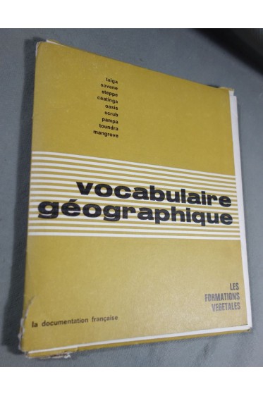 Vocabulaire géographique - Formations végétales dans le monde 42 planches photos