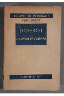 Diderot L'homme et l'oeuvre - Daniel Mornet - Boivin et Cie -