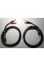 Cables enceintes montés NorStone Black 2,5mm² + 4 bananes + 4 fourches 2 x 2,25m