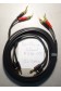 Cables enceintes montés NorStone Black 2,5mm² + 4 bananes + 4 fourches 2 x 2,25m