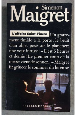 L'affaire Saint-fiacre - Maigret - G. Simenon - Pocket,