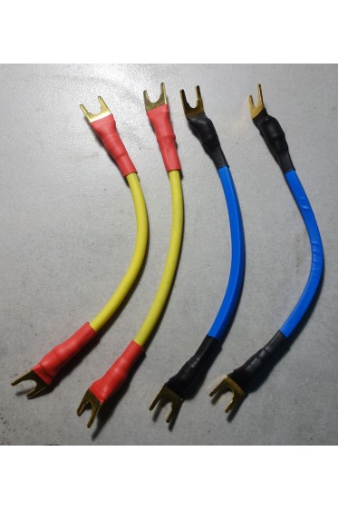 Lot 4 Jumper / Straps / Ponts de Cables NorStone 4 mm² OFC + 8 fourches 4 x 14cm