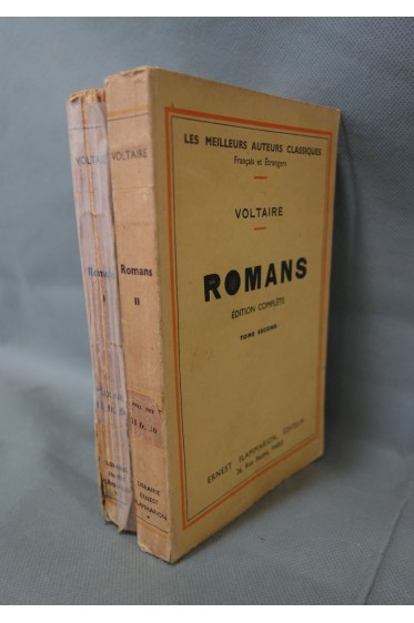 VOLTAIRE - Romans - édition complète, 2 tomes, Flammarion, Les Meilleurs Auteurs Classiques