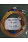 Cables enceintes montés CALIBER 4 mm² 2 x 2,85 m + 4 fiches banane + 4 fourches