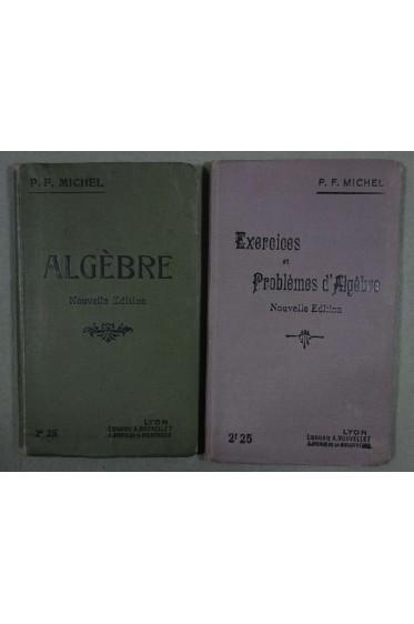 Lot: Algèbre + Exercices et Problèmes d'Algèbre - P. F. Michel -