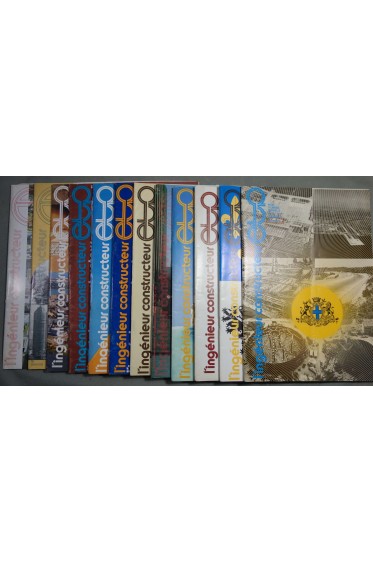 Lot 8 n° Revue l'INGENIEUR-CONSTRUCTEUR - ETP - Chemins de fer français 1961-1995