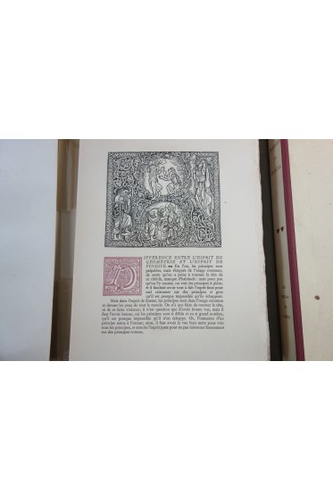 Pensées de Pascal. Compositions et décors dessinés et gravés sur bois par Louis Bouquet - 2 volumes numérotés