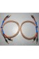 Cables enceintes montés Monster XP Magnetic Flux Tube 2x 1,85m + 8 fiches banane
