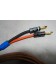 Cables enceintes montés Monster XP Magnetic Flux Tube 2x 1,85m + 8 fiches banane