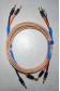 Cables enceintes montés Monster XP Magnetic Flux Tube 2x 1,85m + 8 fiches banane