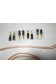 Cables enceintes montés Monster XP Magnetic Flux Tube 2x 1,85m + 8 fiches banane
