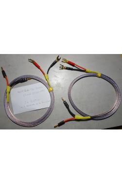 Cables enceintes montés W&M Audio Mix Stream OFC 2x 2,25m +4 bananes +4 fourches