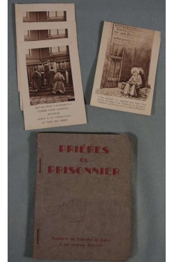 Prières du prisonnier + cartes de prières - Aumônerie des prisonniers de guerre, 1940 -