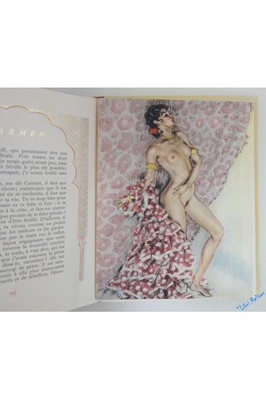 CARMEN suivi de la course de Taureaux. Lithographies originales de CHIMOT
