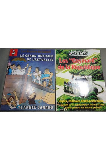Lot 2 n° Les dossiers du Canard enchainé - L'année Canard 1992 + Les Gaymard de la République