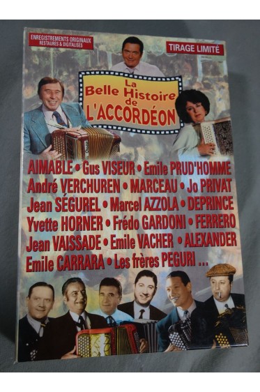 Box set 20 CD La Belle Histoire de l'Accordéon - Enregistrements originaux restaurés et digitalisés