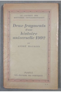 Deux fragments d'une histoire universelle 1992 [Broché]