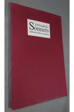 Kiril Kadiiski - Sonnets - illustré - Fata Morgana EO limité à 330 ex sur vergé