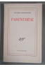 Parenthèse - Jacques Lemarchand - Gallimard/Nrf, 1944 -