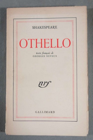 Othello traduction de l'anglais par georges neveux