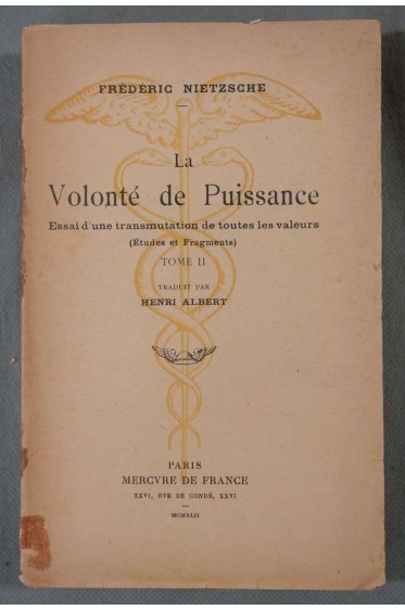 La volonté de puissance, tome 2