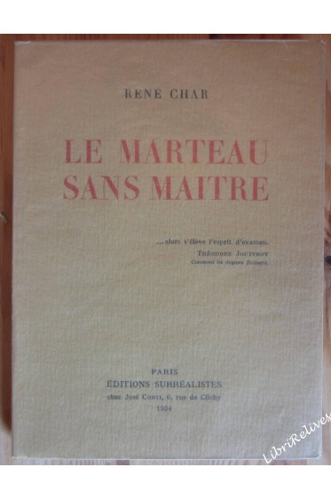 LE MARTEAU SANS MAITRE
