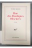 Rue des boutiques obscures - Patrick Modiano - Nrf/Gallimard, 1978 -