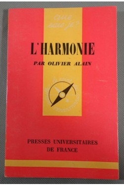 L'harmonie - Olivier Alain - Puf/Que sais-je,