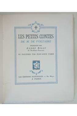 Les Petits Contes. Illustrés par Jean-Louis Viard, avec une suite sur Arches, 1945